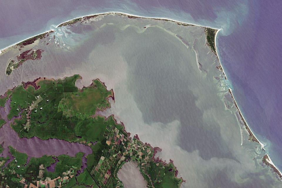 a barrier island